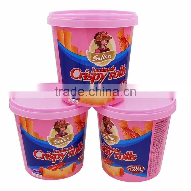 Plastic Container Small Size with Plastic Cup Dome Lid, Biscuit Cup Chocolate