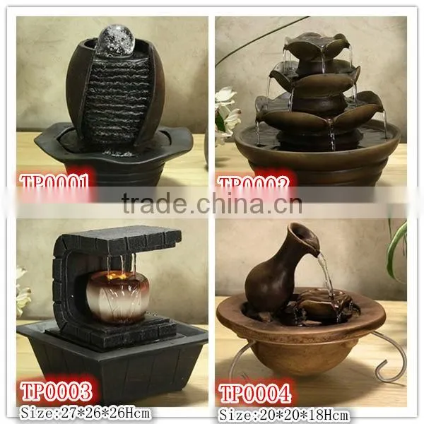 China Factory Decorative Resin Water Fountain with New Design for Home Decooration and Garden Decoration