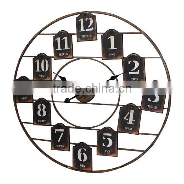 Metal Vintage Decorative Wall Clock Wholesale