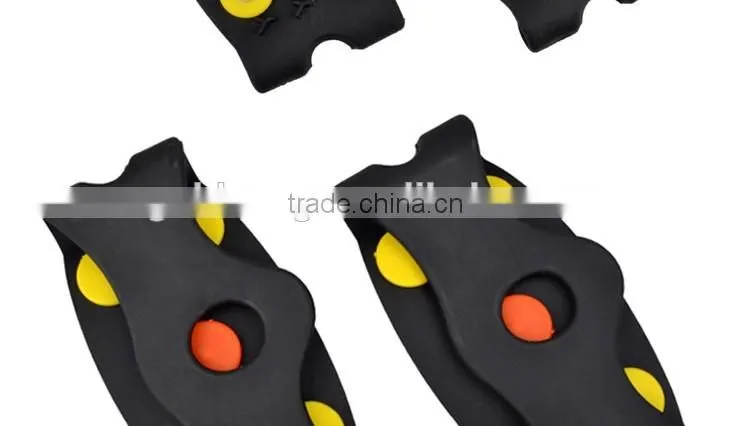 Hot-selling Mountaineering walking non-slip silicone crampons 5 teeth crampons for snow and ice