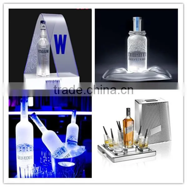 led light up plastic beer wine bottle holder