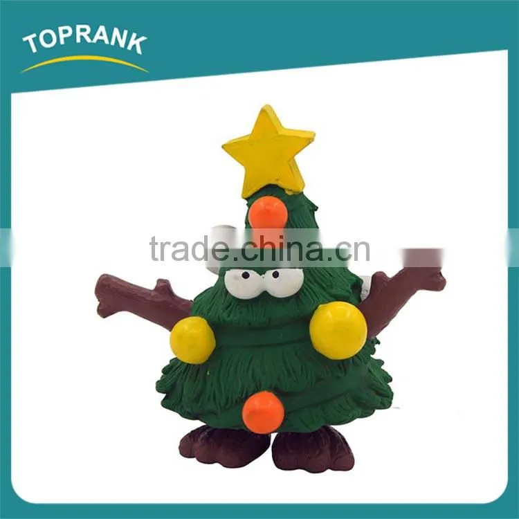 Hot selling pet toys green Christmas tree ball Christmas dog toy set
