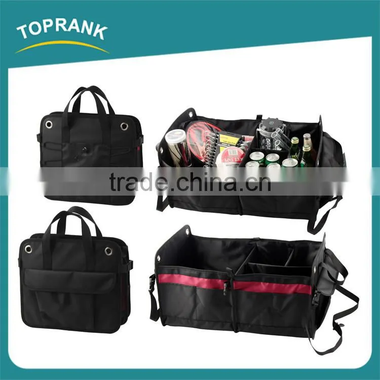 New multipurpose car boot organizer bag nonwoven folding car trunk organizer