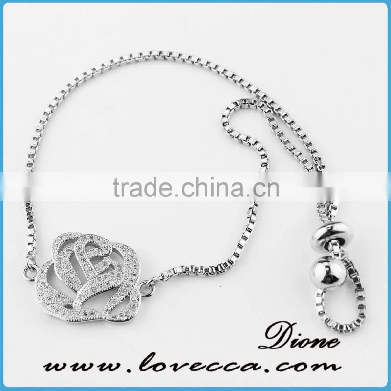 Gift For Her Small CZ Bracelet Tiny Diamond Micro pave Bracelet