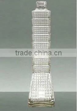 cylindrical perfume glass bottle