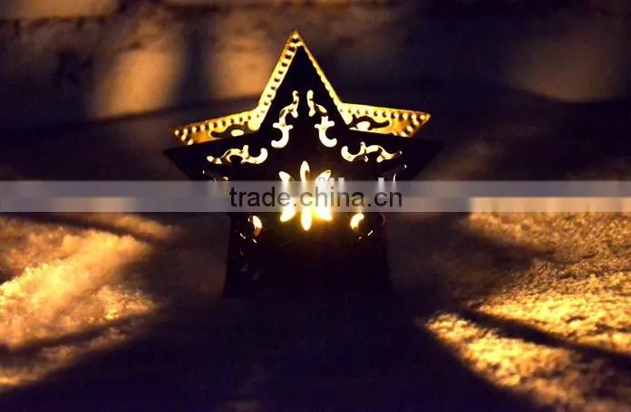 2016 artical metal candle holder tealight holder small lantern