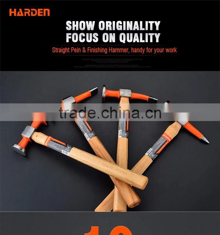 Professional Straight Pein And Finishing Hammer With Hickory Handle
