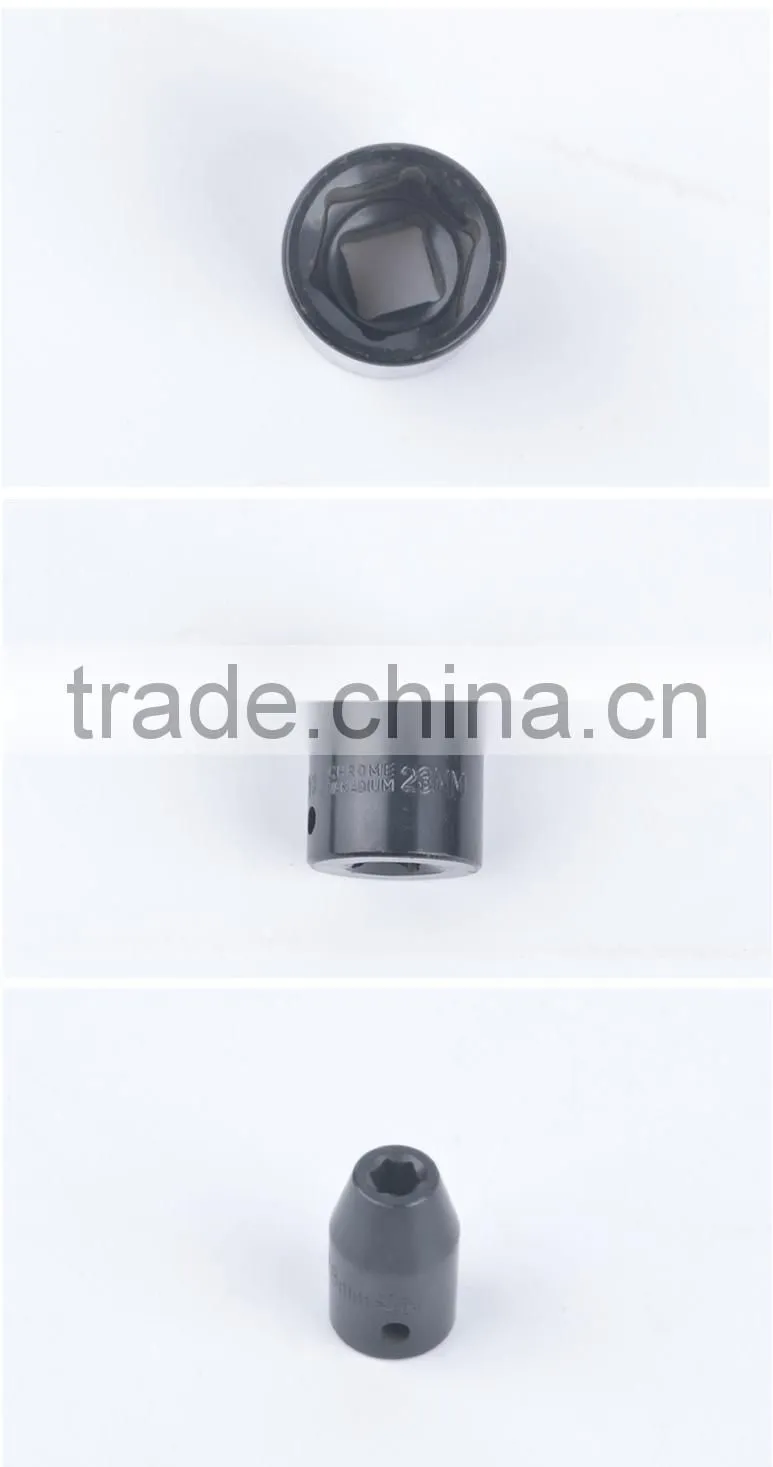 CR-V 12.5mm impact socket, black impact socket,1/2"universal socket