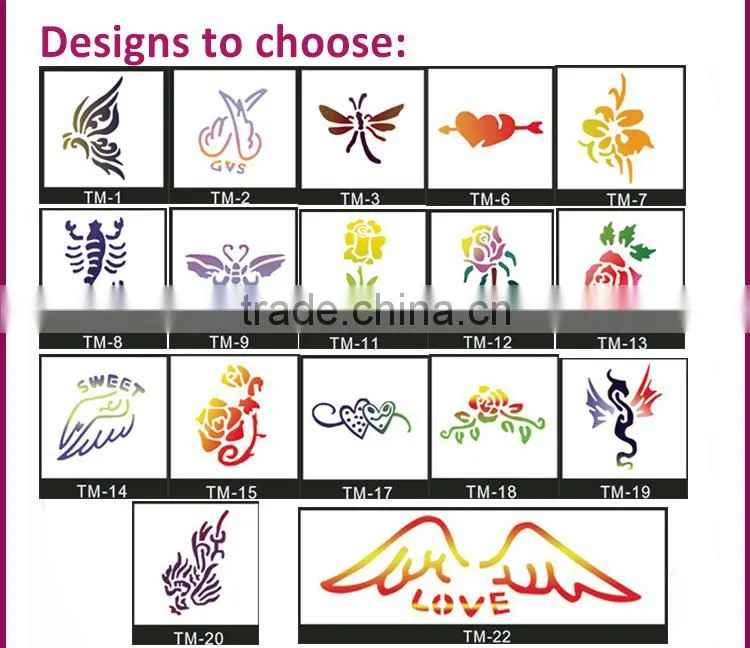Wholesale fashion designs tattoo model on sale