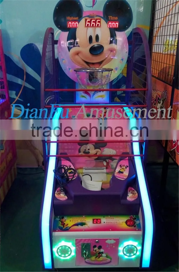 2016 Hot sale cute basketball arcade game machine kids basketball machine