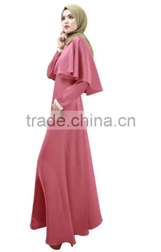 Abaya Islamic Muslim Cocktail Womens Long Sleeve Vintage Long Maxi Dress