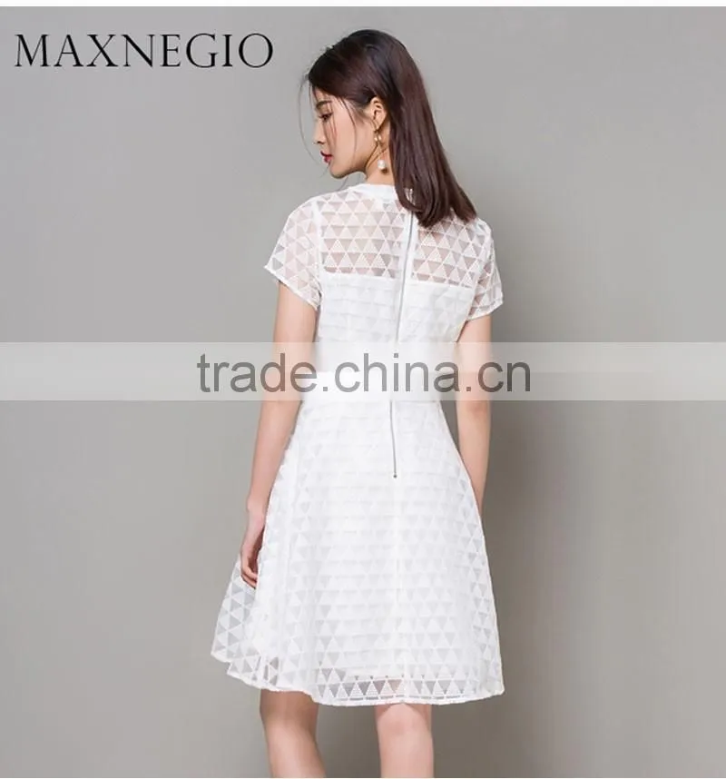 Maxnegio fashion short sleeve wholesale summer casual dresses