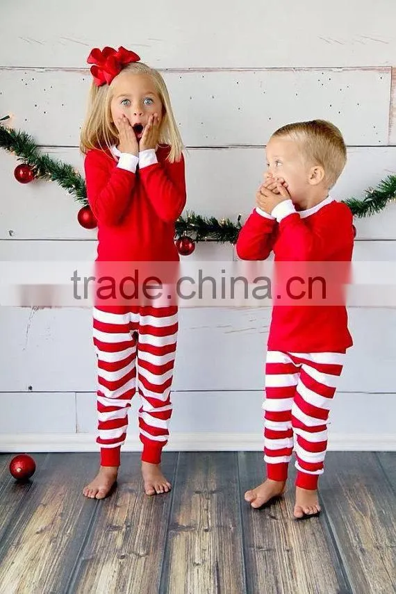 2015 children christmas pajamas kids christmas boutique green stripe boy christmas pajamas