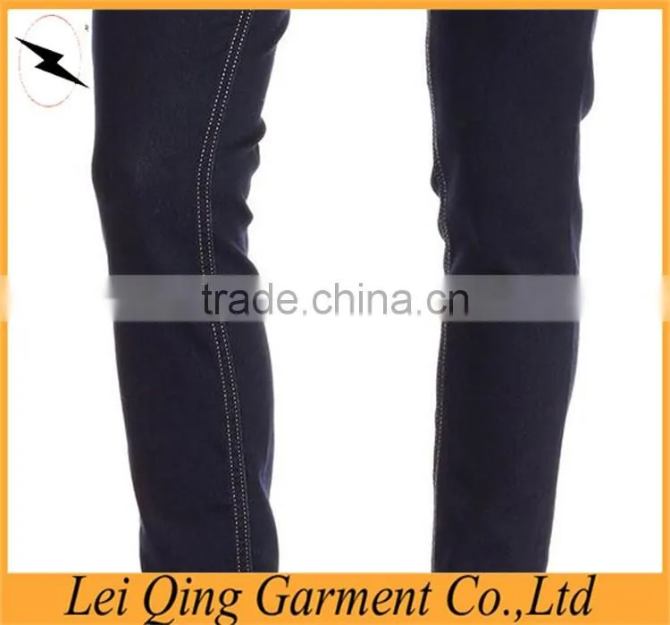 Simple style washing solid color women's skinny jeans apparel
