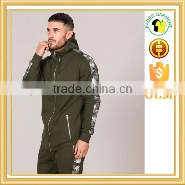 New hot tracksuit men camo contrast tracksuit europe fit tracksuit