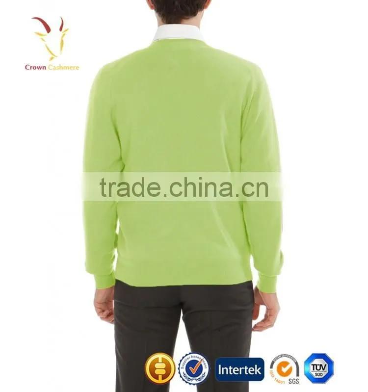 Hand Knitted Pullover Fashion Blended Knitting Men Sweater