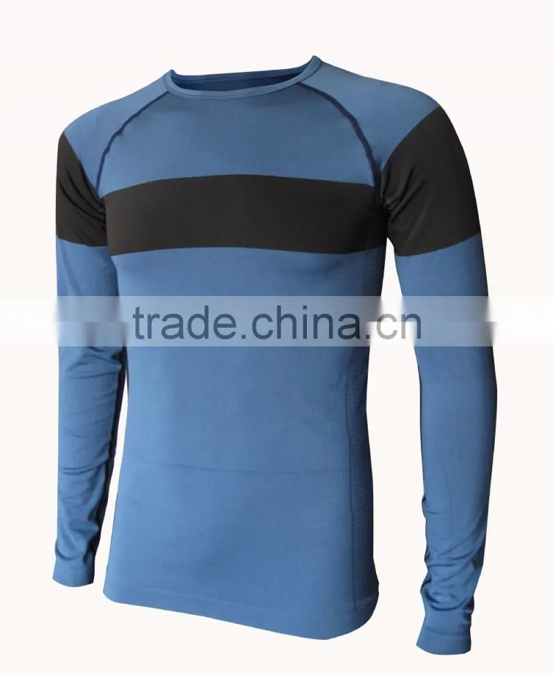Thermolite seamless men thermal long sleeves