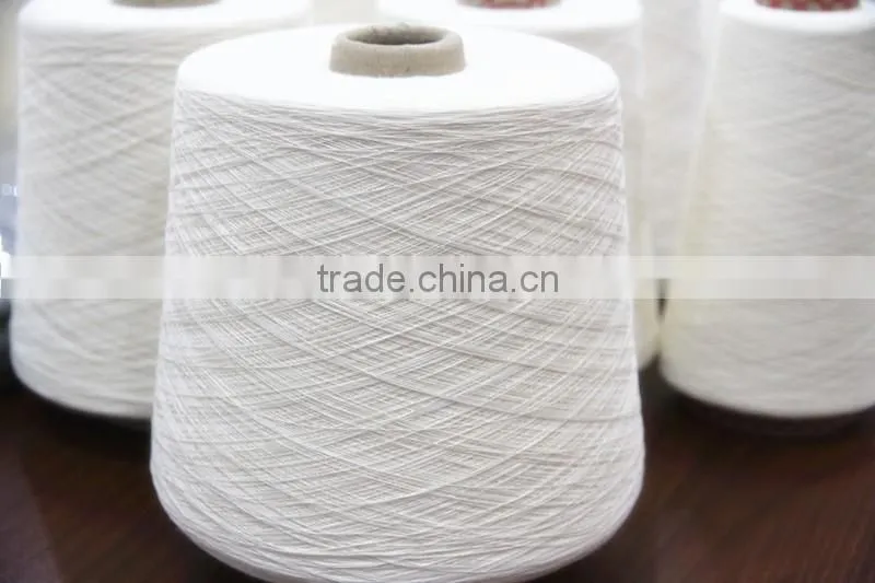 Hot sale CVC 20/80 100S/2 cotton blend yarn for fabric from China factory