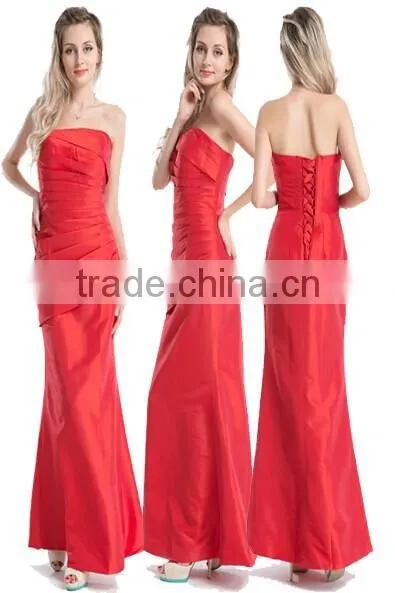 China Supplier Evening Dress Formal Party Ball Gown Prom Wedding Bridesmaid Dress