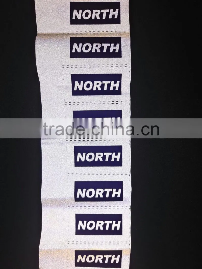 Reflective pringting letters be sewn on safety vest or shirt