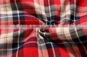 100% cotton flannel plain fabric for Men's shirts