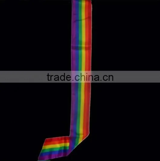 Satin LGBT Rainbow Sash - Gay Pride Parade Lesbian Pride Party Supplies
