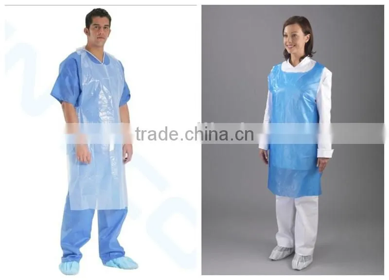 clear pe plastic apron by new material
