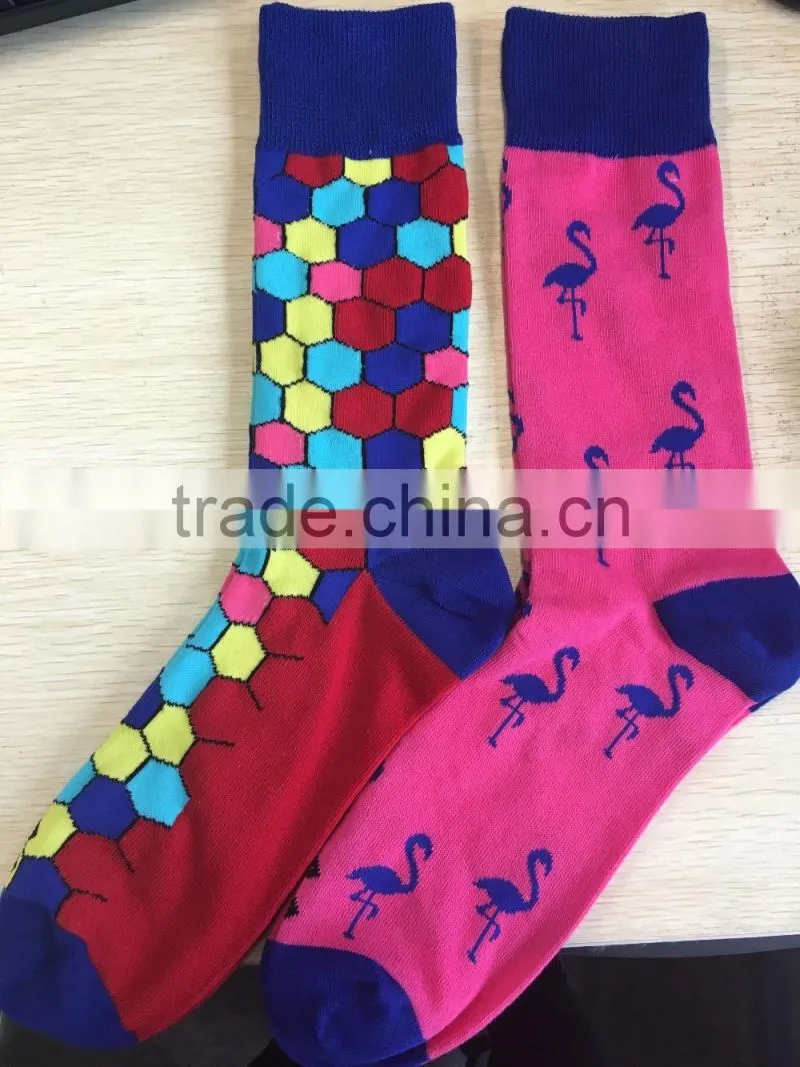 Custom Men Dress Socks Business Cotton Socks Happy Socks for Everyday ZP007