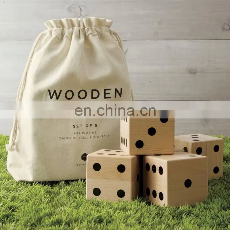 High Quality Giant Wooden Yard Dice for Outdoor Lawn Game