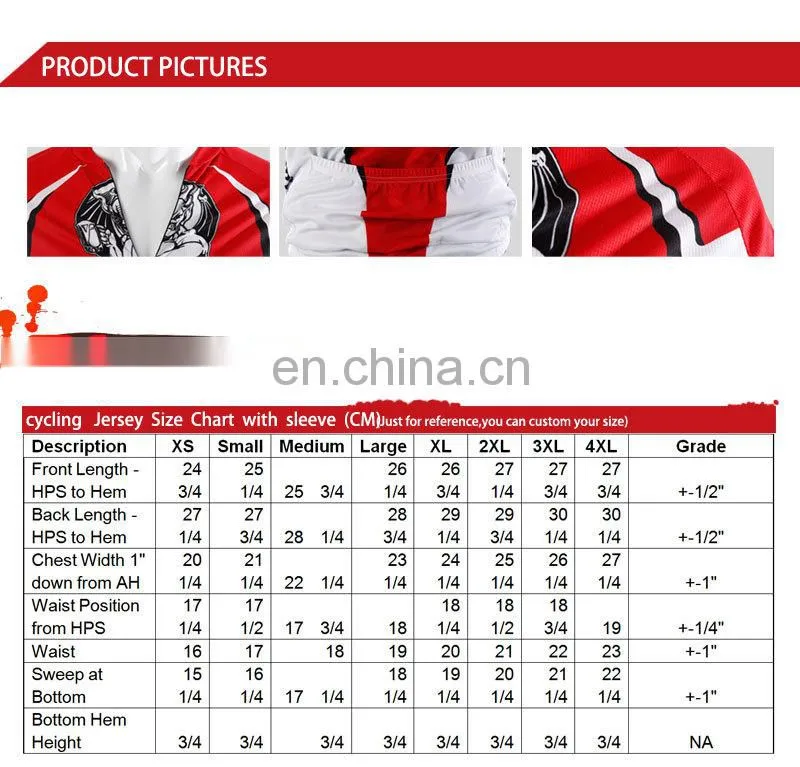 custom design sublimation cycling shirt