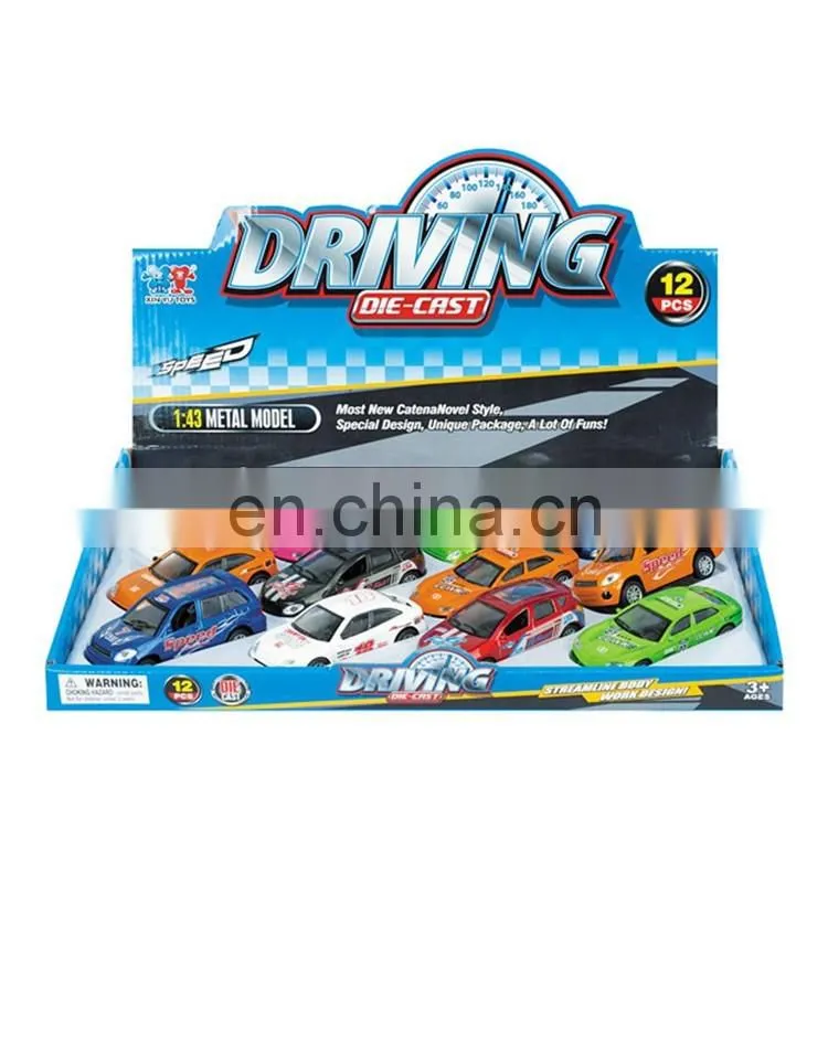 Metal car 1:32 diecast pull back cars with open door model car