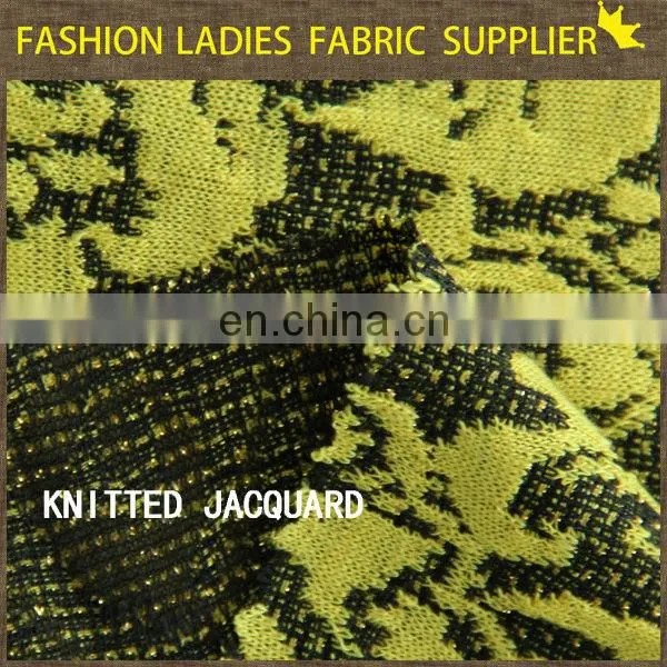 2014 fashion double knit acrylic jacquard fabric,charming acrylic jacquard fabric,lady dress acrylic jacquard fabric