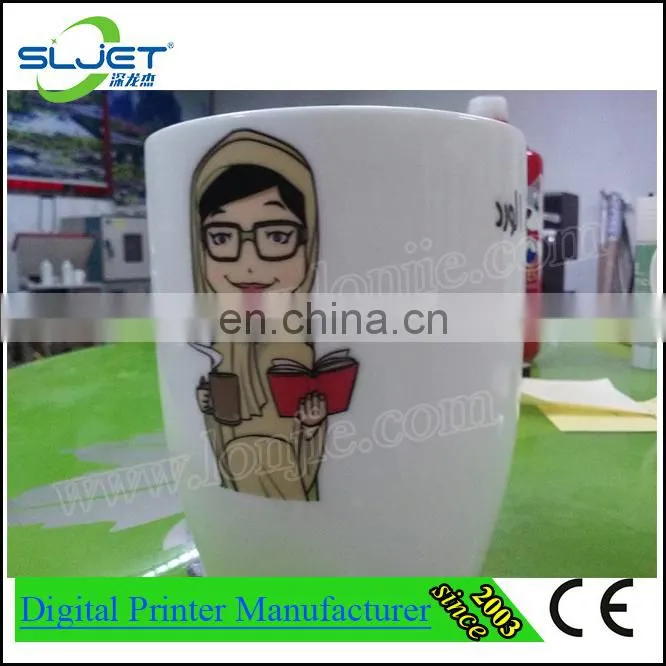 SLjET digital uv flatbed printer for bottle cup mug printer price