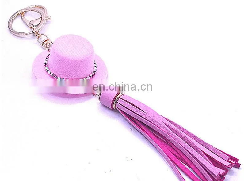 Tassel Key Chain, Genuine Leather Tassel Keychain,Tassel Purse Charm