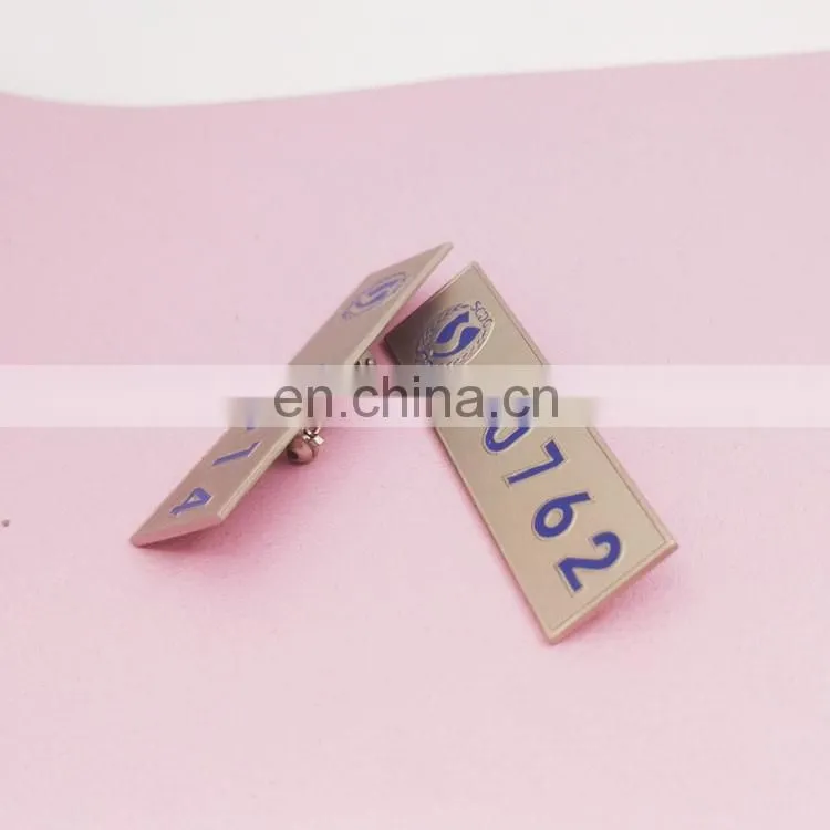 custom metal name badges, amuminum badges, name plate