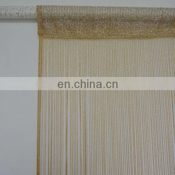modern metallic fringe string curtain