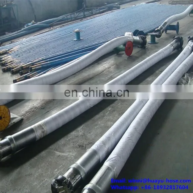 high pressure reinforced 3" kelly hose with flange