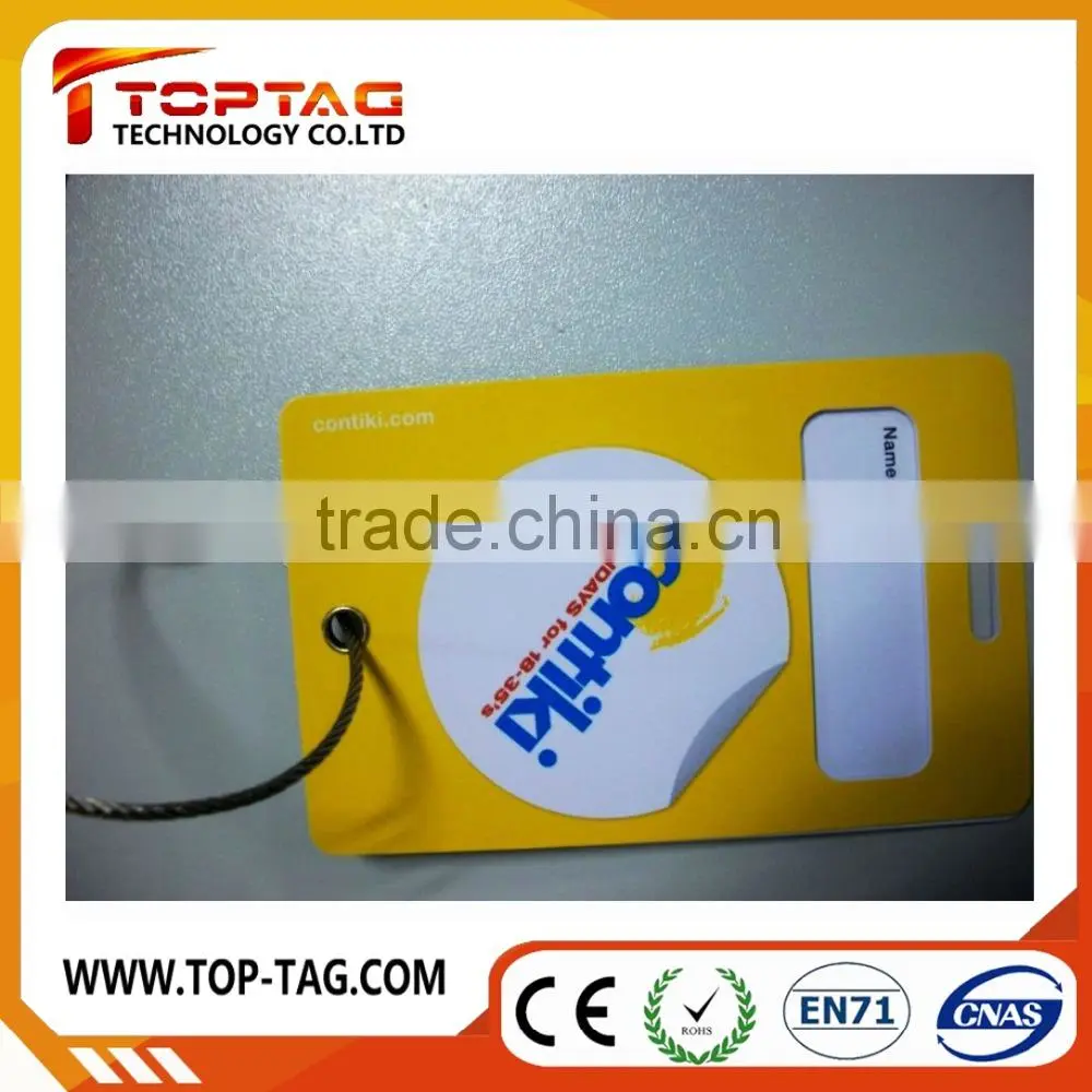 2015 cheapest custom bulk personalized luggage tags, pvc luggage tag
