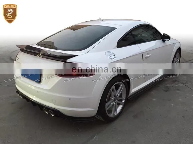 lips/spoiler/side skirts carbon fiber body kit for audi TT 2016