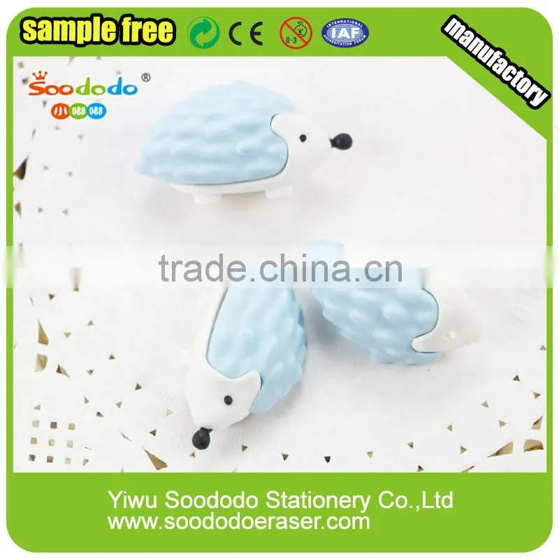 rubber 3d animal erasers cheap gifts for children