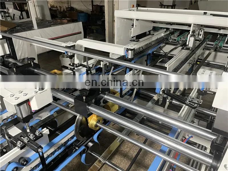 UFG1250E 2 4 corners Automatic Corrugated pizza food express paper box Folding and gluing machine