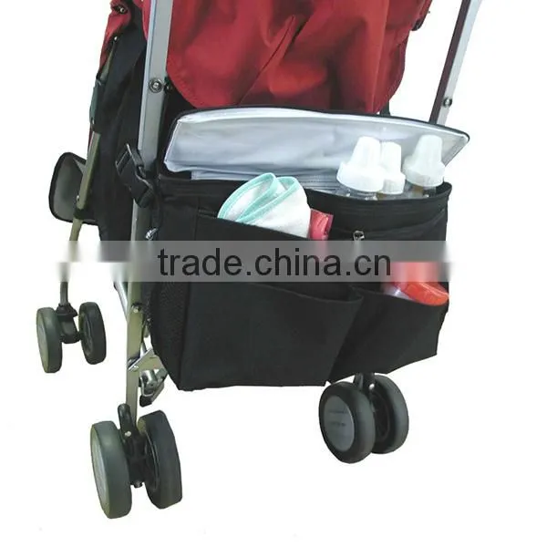 Quality Polyester Crib Diaper Bag Buggy Baby Diaper Bag Organizer Stroller Cooler