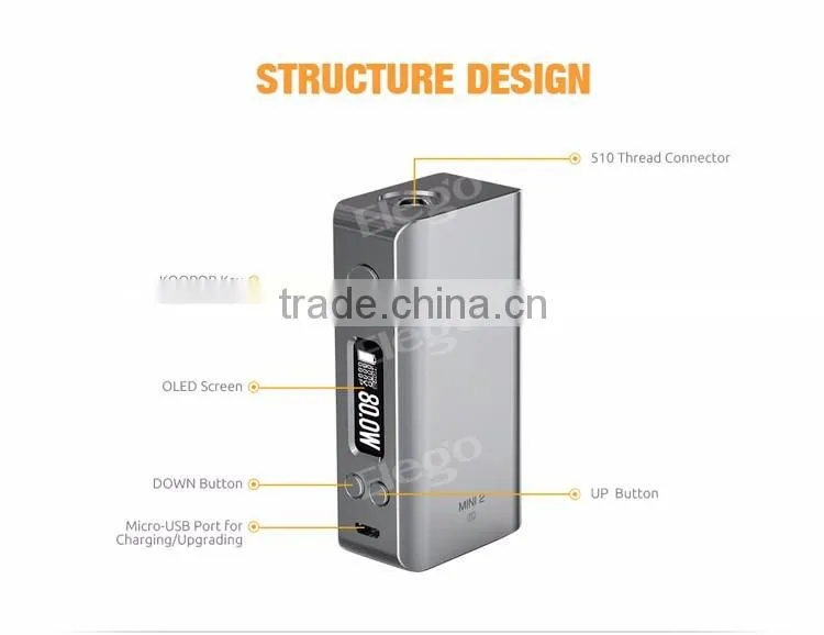 2016 Original Smok Knight Kit with 80W 2600mAh Mod Kit Wholesale for tdp