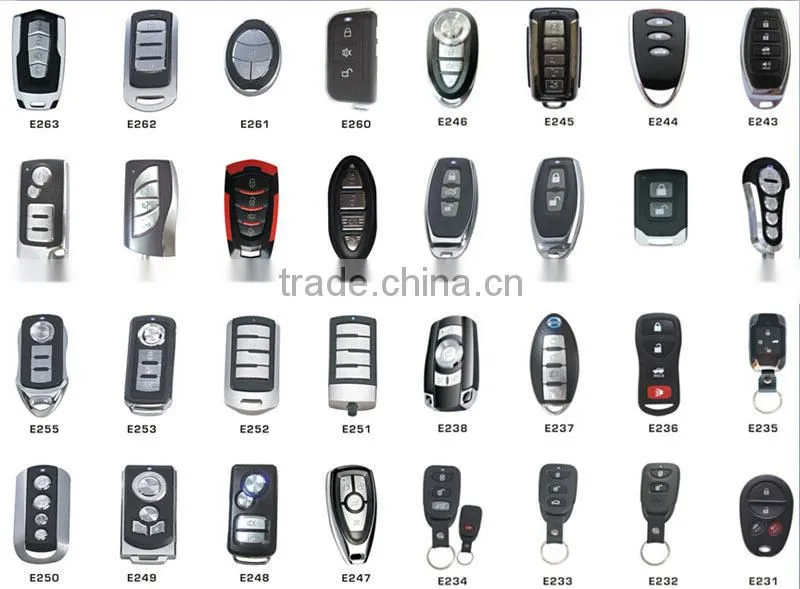 Original remote case 2 buttons remote key blank with blue or red light