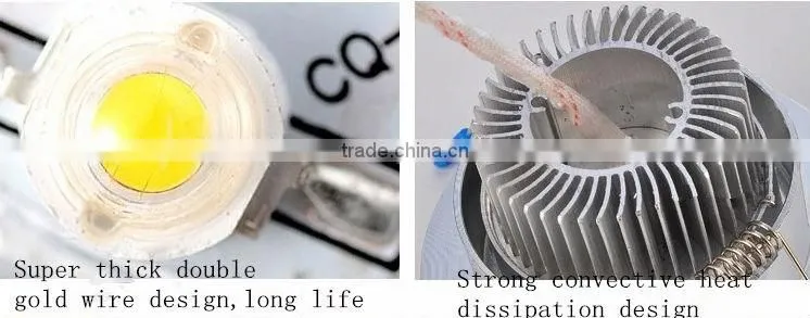 indoor led down light 3w 2.5 inch
