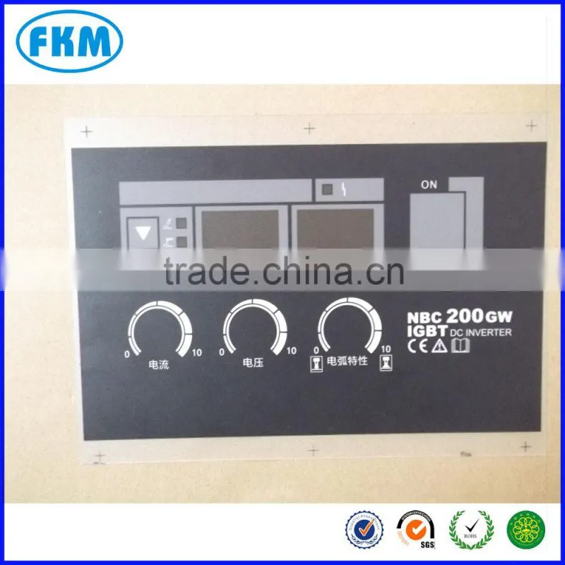 silk-screen button label