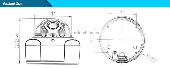 3X Motorized Zoom Lens H.264 2.0MP HD IP Camera Sony IMX322 CMOS Color IR Dome 1080P CCTV Camera