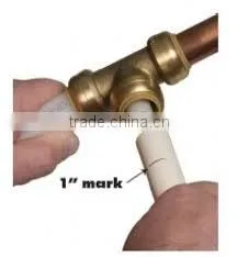 pulbing elbow tee brass fitting