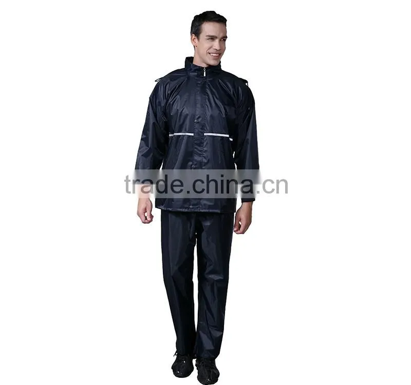 YANLI 100%waterproof, cheap pvc raincoat and pant for adult