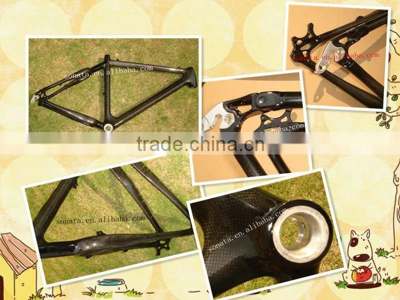 sonata carbon mtb 3k bicycle frame 26' inch